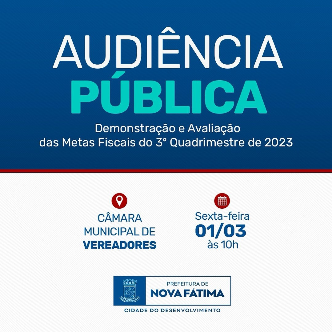 Audiência Publica!