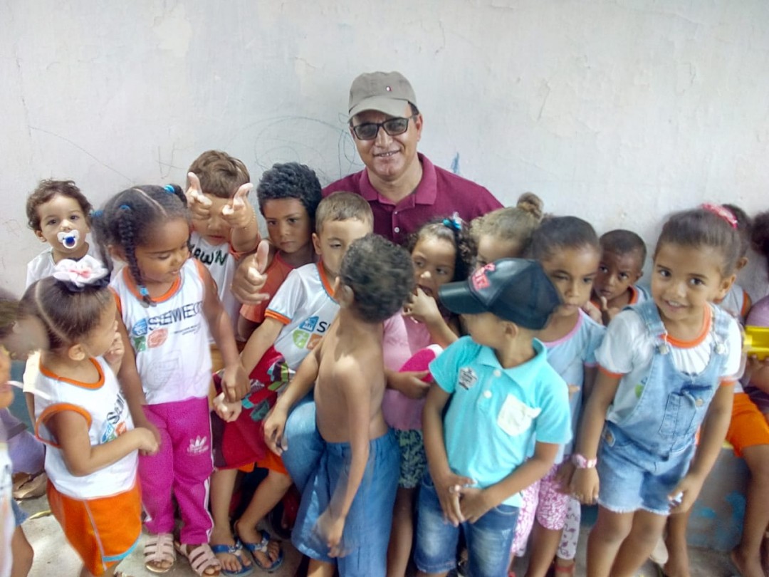 Visita à Creche Municipal de Nova Fátima.