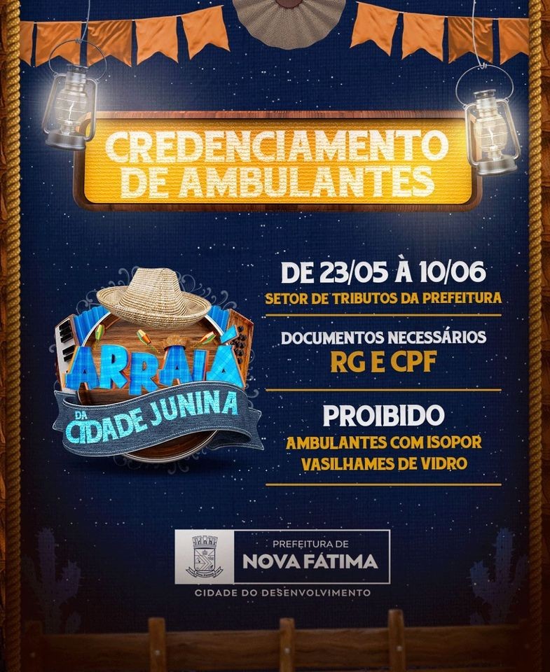 Credenciamento de vendedores ambulantes