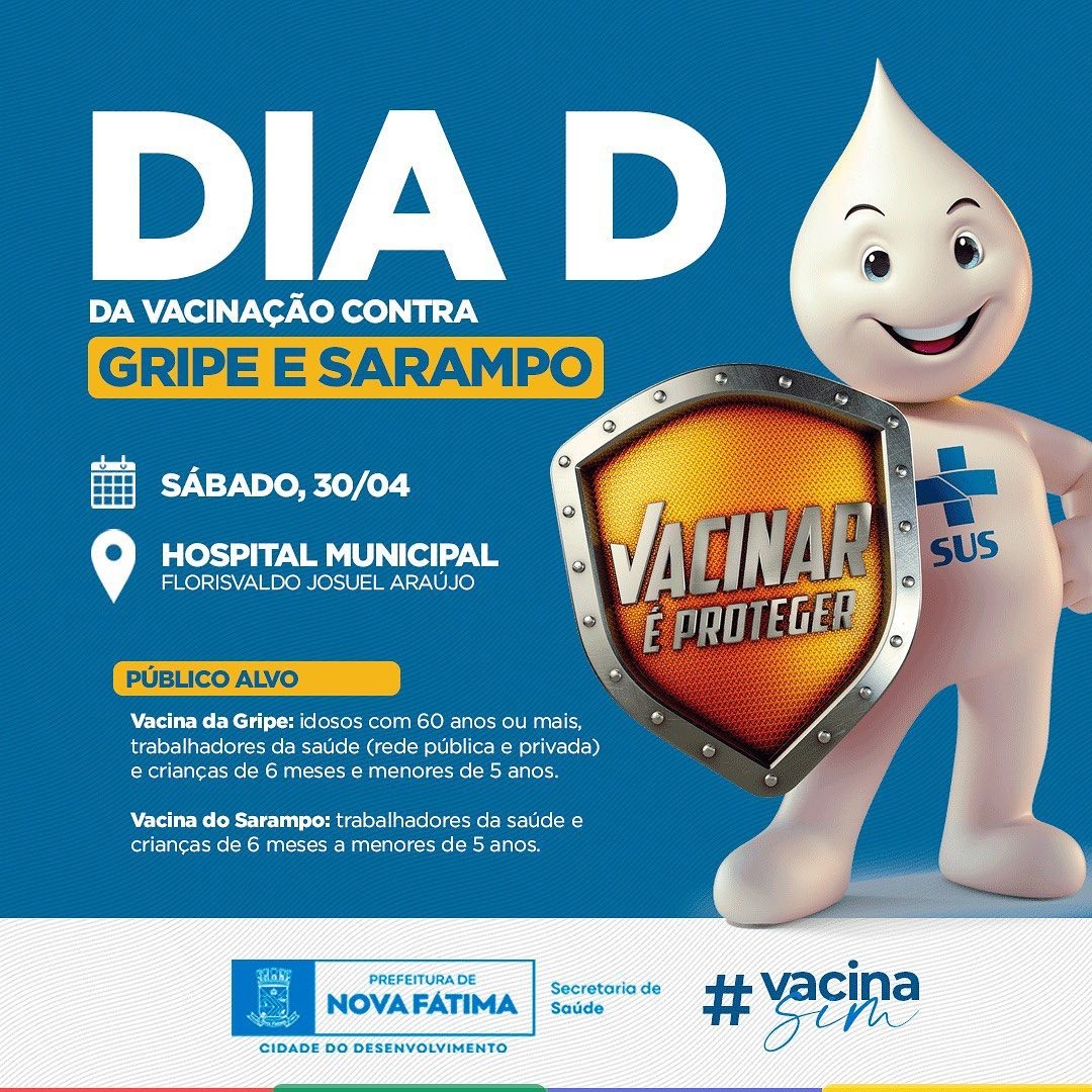DIA D - VACINAÇÃO CONTRA O SARAMPO