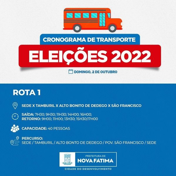 Cronograma transportes
