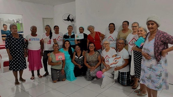 Roda de conversa com as idosas do Serviço de Convivência e Fortalecimento e Vínculos- SCFV,