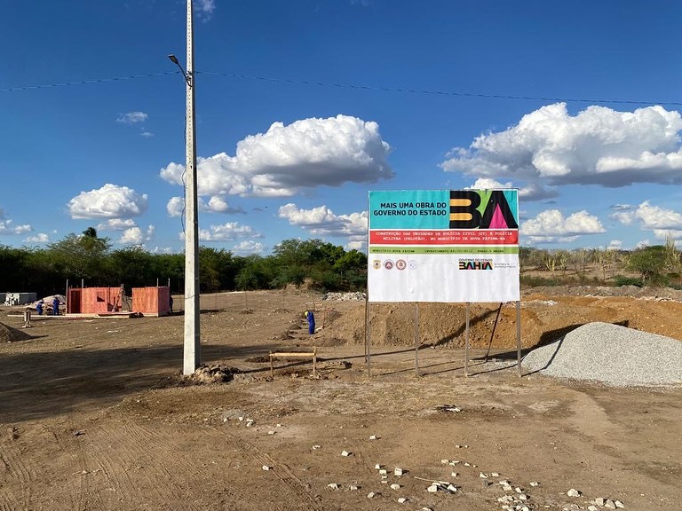 Construção do nova batalhão da Policia Civil
