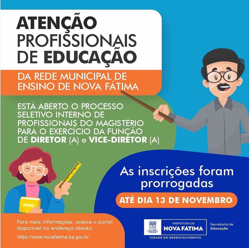 Atenção profissionais da Educação