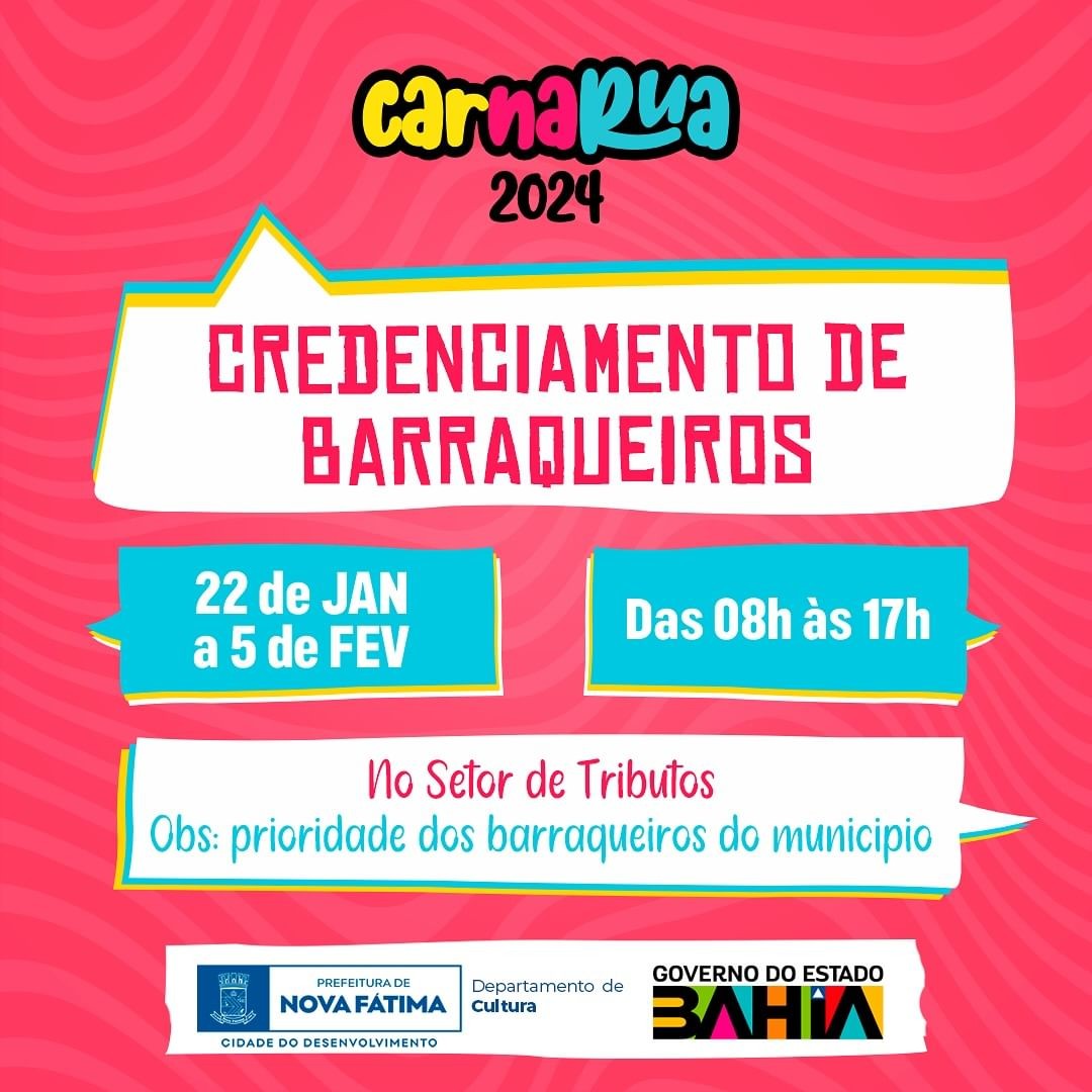 Atenção, barraqueiros!