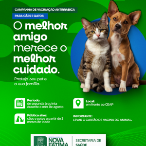 Campanha de Vacinação Antirrábica em Nova Fátima